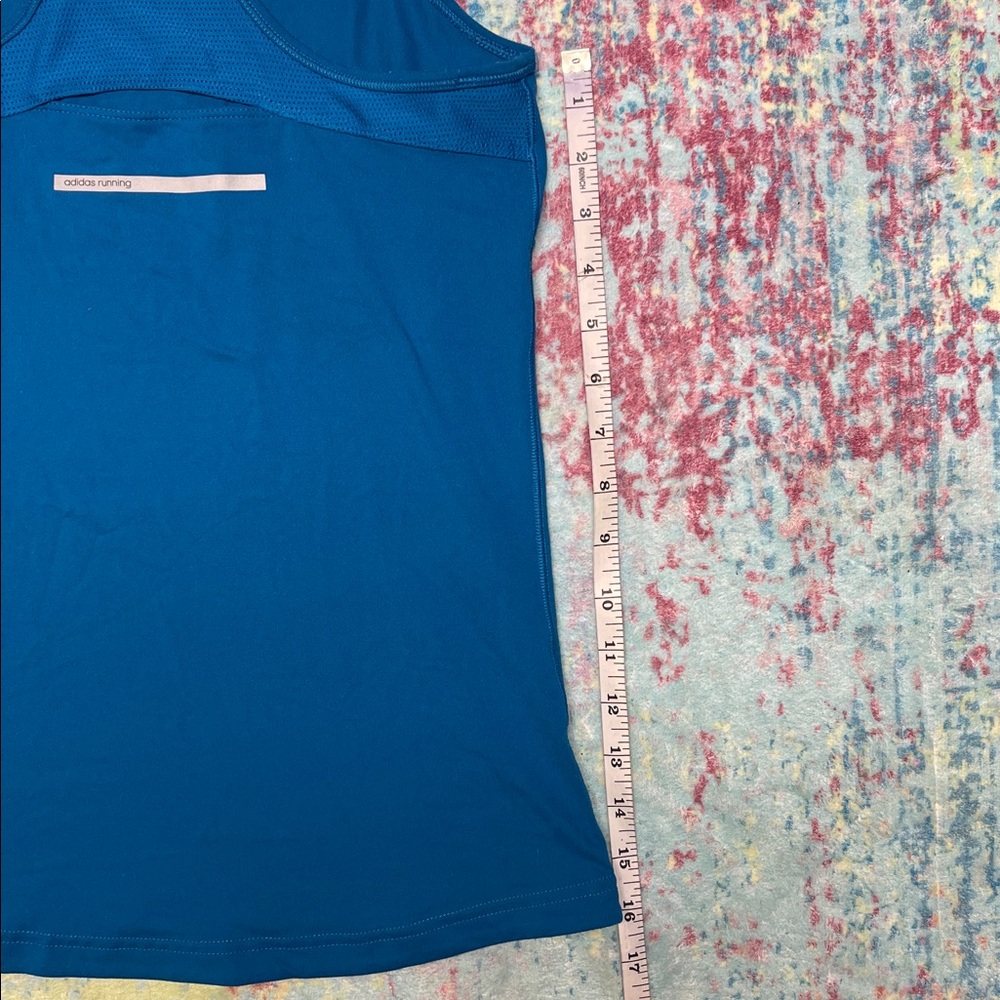 adidas Blue Racerback Athletic Tank Top - Picture 6 of 6